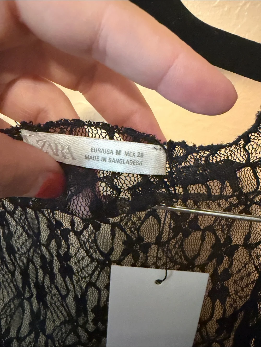 Zara delicate sheer